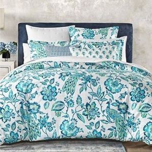 Sky Hailey 100% Cotton 3.-pc KING Duvet Cover & Shams Set $315